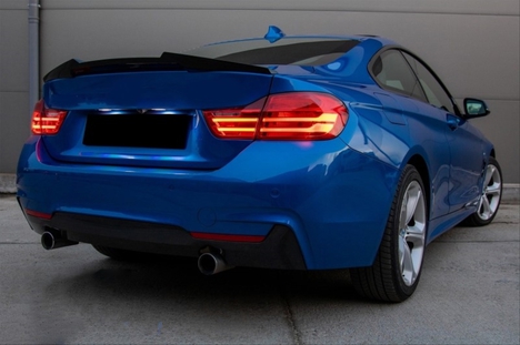 BMW 4 SERISI(2013-2019) F32 (2 KAPI) IÇIN UYUMLU M4 SPOILER - PIANO BLACK (PARLAK SIYAH)